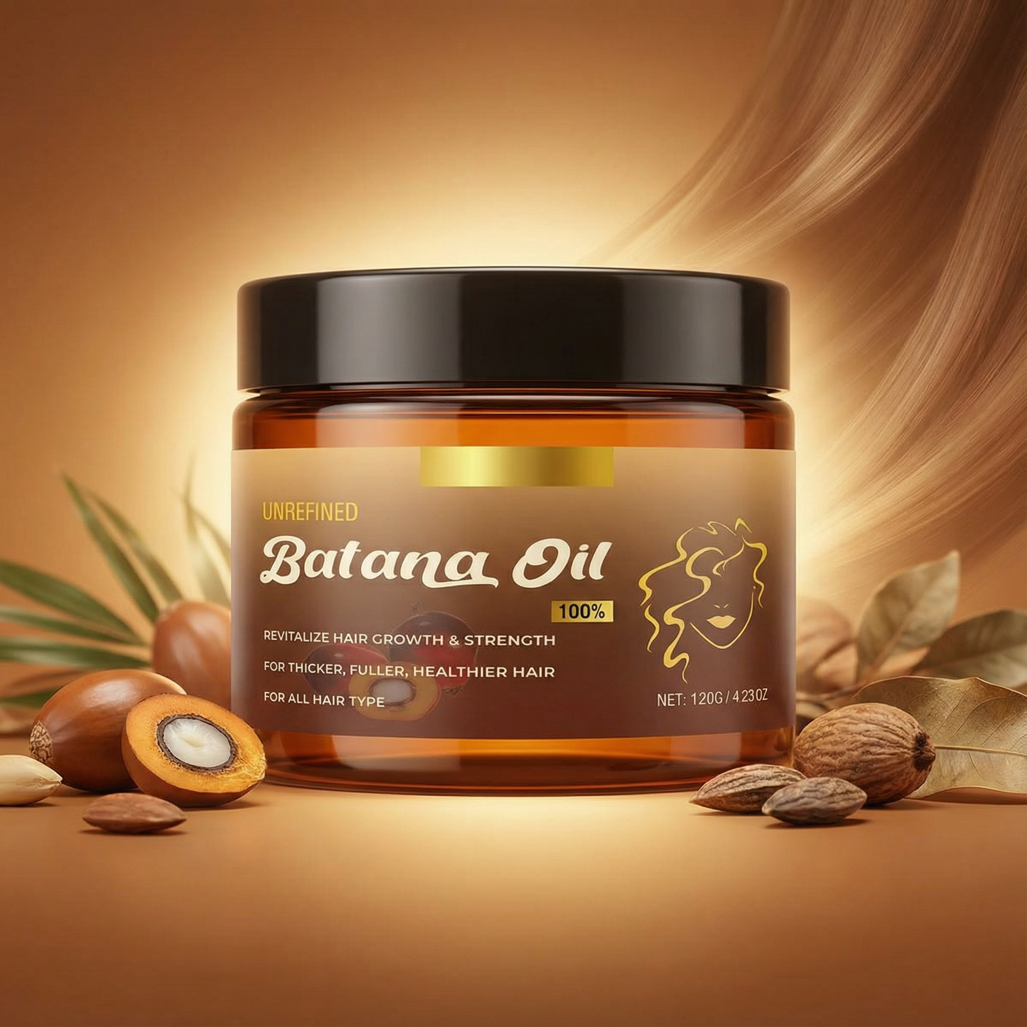 Huile de Batana naturelle pour la croissance des cheveux