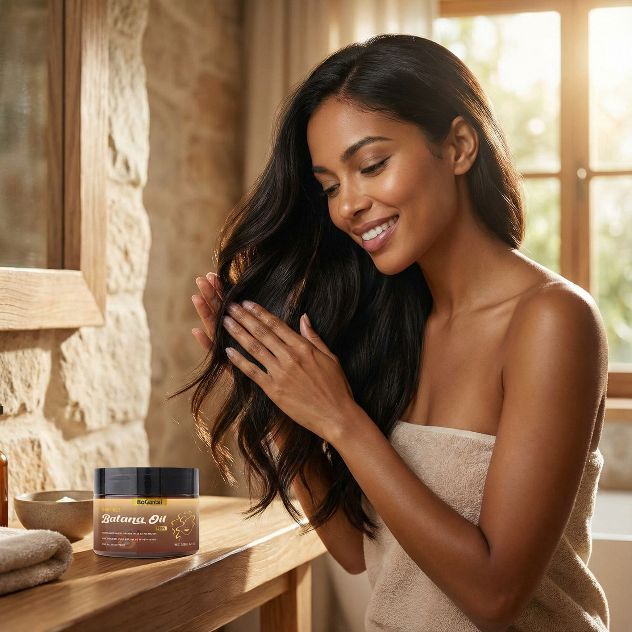 Huile de Batana naturelle pour la croissance des cheveux